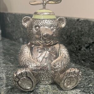 Reed & Barton Silver Bear Candle Holder